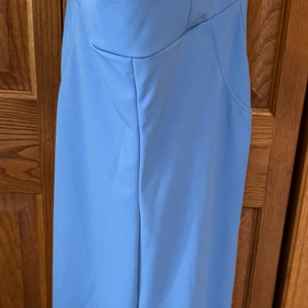 Light Blue Strapless jumpsuit